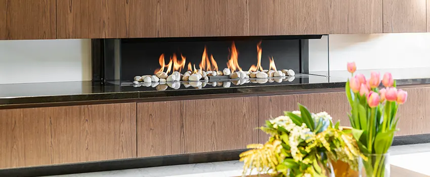 Double-height Fireplace Design Refurbishment in Isla Vista, California